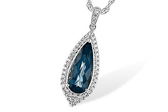 A225-93834: NECK 2.40 LONDON BLUE TOPAZ 2.65 TGW