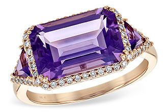 A226-82952: LDS RG 3.48 TW AMETHYST 3.70 TGW (12x8MM)