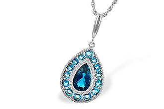 A226-85707: NECK 2.55 TW BLUE TOPAZ 2.65 TGW