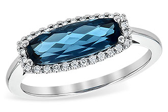 A226-86625: LDS RG 1.79 LONDON BLUE TOPAZ 1.90 TGW