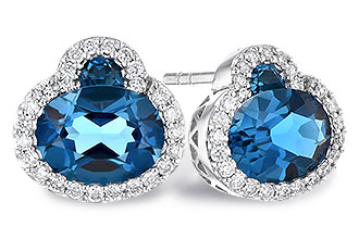 A309-61125: EARR 2.60 TW LONDON BLUE TOPAZ 2.81 TGW