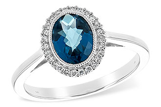 C225-92025: LDS RG 1.27 LONDON BLUE TOPAZ 1.42 TGW