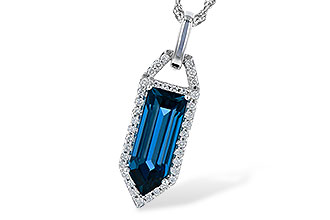 C309-56552: NECK 2.95 LONDON BLUE TOPAZ 3.12 TGW