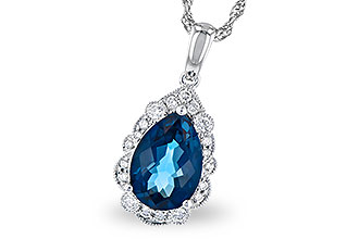 C309-61170: NECK 2.25 LONDON BLUE TOPAZ 2.40 TGW