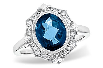 E226-89288: LDS RG 3.00 LONDON BLUE TOPAZ 3.16 TGW