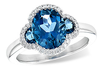 F226-87515: LDS RG 3.04 TW LONDON BLUE TOPAZ 3.20 TGW