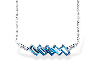 F309-62070: NECK .75 LONDON BLUE TOPAZ .80 TGW