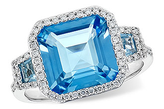 G226-89324: LDS RG 4.40 TW BLUE TOPAZ 4.60 TGW