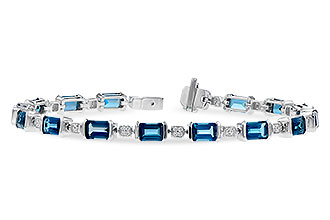 G309-56588: BRACELET 7.90 LONDON BLUE TOPAZ 8.13 TGW