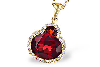 G309-62079: NECK 3.02 TW GARNET 3.16 TGW