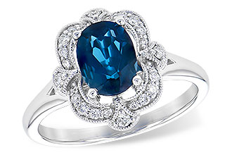 H309-61124: LDS RG 1.35 LONDON BLUE TOPAZ 1.50 TGW