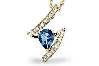 L311-37488: NECK 1.04 LONDON BLUE TOPAZ 1.23 TGW (8x6MM)